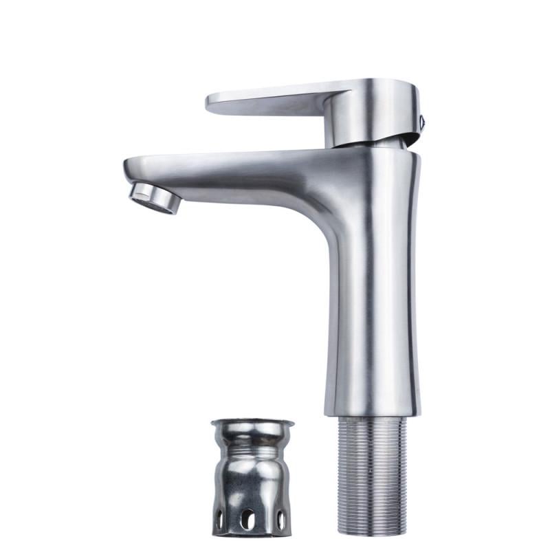 Змішувач для раковини Aquatica литий на гайці Ø35 (HT-1A171P)