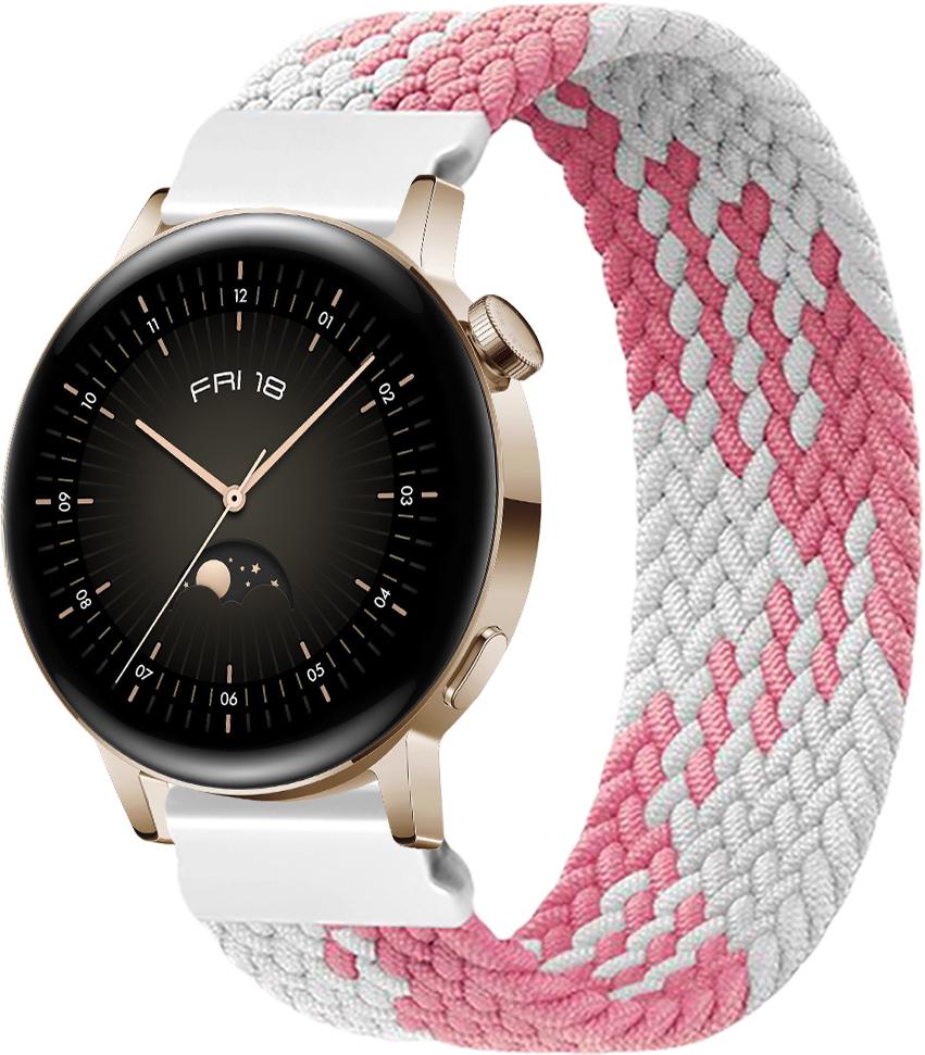 Ремешок Solo Loop Multi для Huawei Watch GT3 42 мм (145 мм) Pink/White (26275-52)