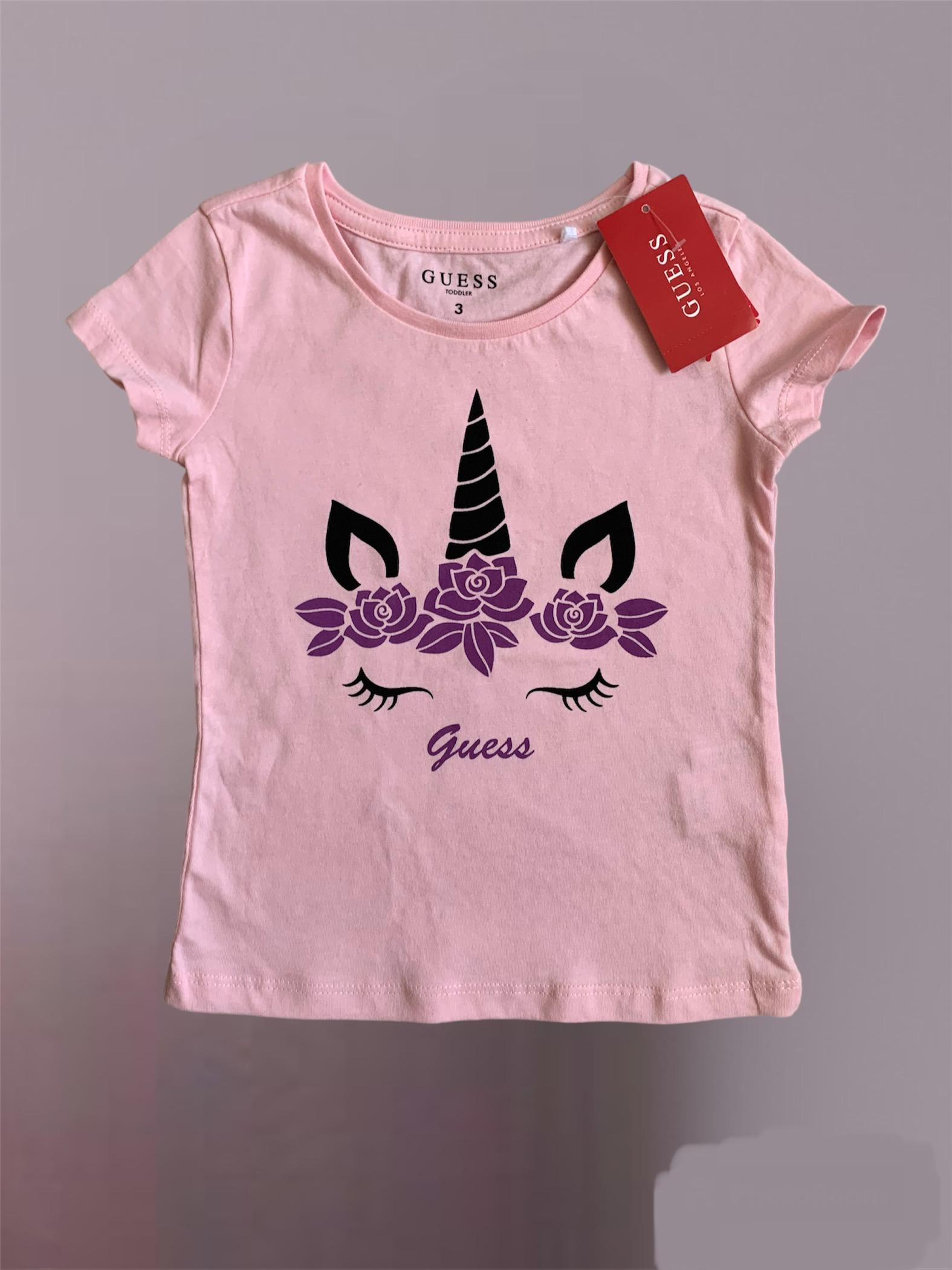 Футболка Guess 3 года 98 см Розовый (0012575)