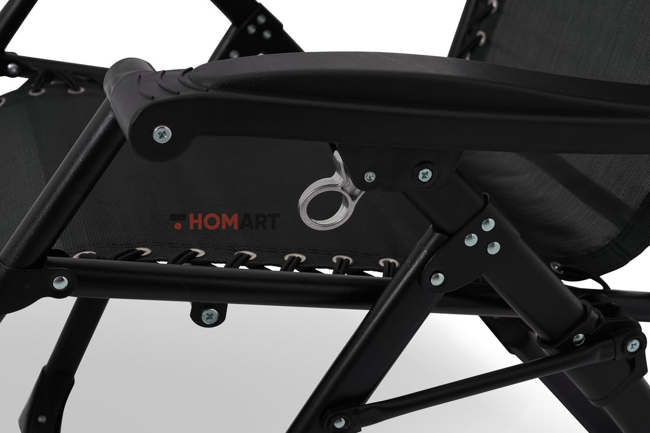 Шезлонг-кресло с матрасом и подстаканником Homart ZGC-009 усиленный 150 кг (9867) - фото 7 Шезлонг-кресло с матрасом и подстаканником Homart ZGC-009 усиленный 150 кг (9867) - фото 7