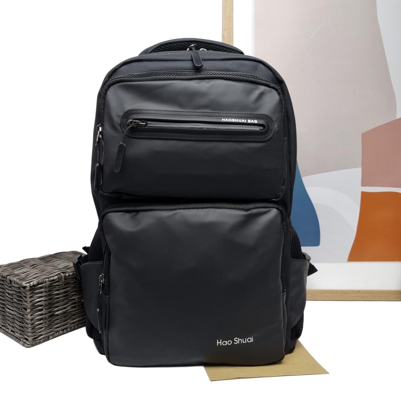 Рюкзак чоловічий Wallaby м'який нейлон Чорний (3408 black)