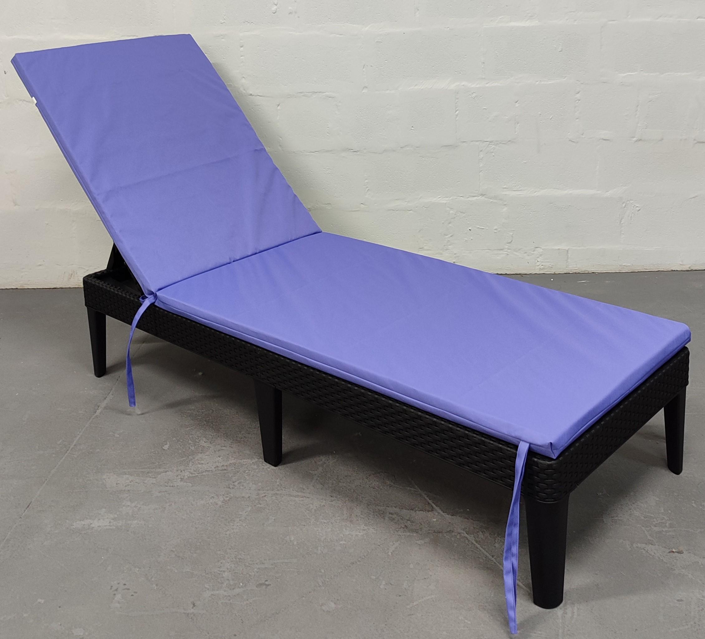 Матрас для шезлонга eGarden RIO 195x58x4 см Сиреневый (5741) - фото 3 Матрас для шезлонга eGarden RIO 195x58x4 см Сиреневый (5741) - фото 3