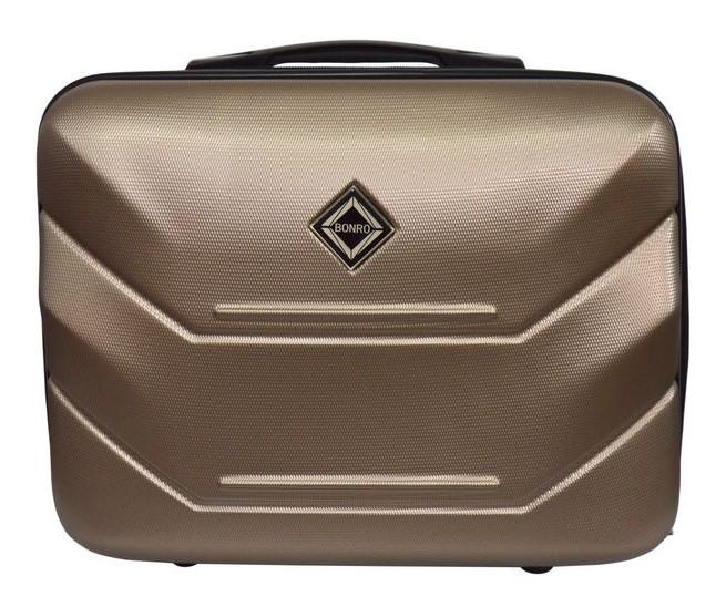 Бьюти-кейс пластиковый Bonro 10500808 большой Шампань - фото 1