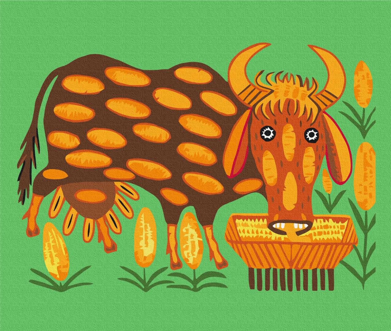 Картина за номерами Brushme Корова отака дасть п'ять тисяч літрів молока 50x60 см (BS53719L) Картина за номерами Brushme Корова отака дасть п'ять тисяч літрів молока 50x60 см (BS53719L)