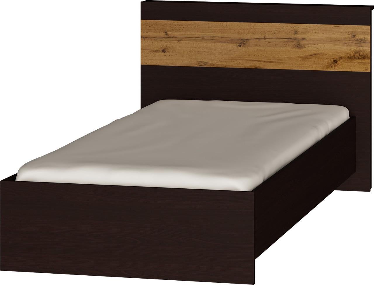 Кровать Эверест Соната 900 Венге/Дуб крафт золотой