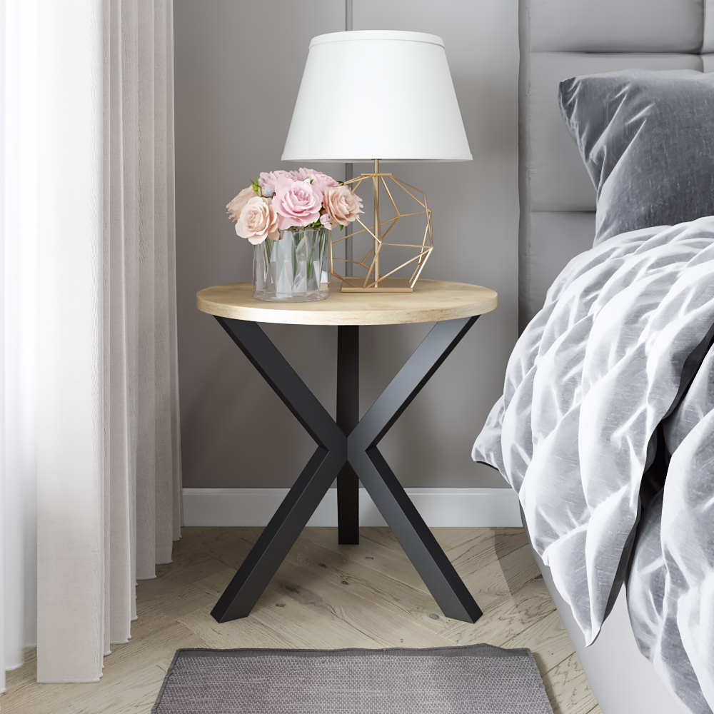 Каркас для журнального стола из металла Scandi Ø 500 мм H 500 мм Черный (1096) - фото 2 Каркас для журнального стола из металла Scandi Ø 500 мм H 500 мм Черный (1096) - фото 2