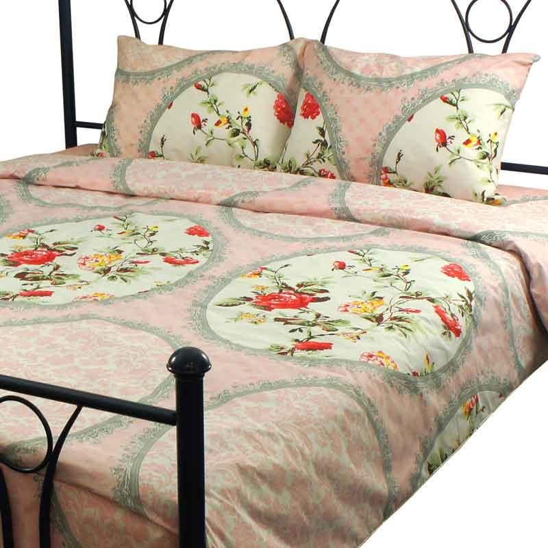 Постельное белье Руно бязь 2079 евро Розовый (18023)