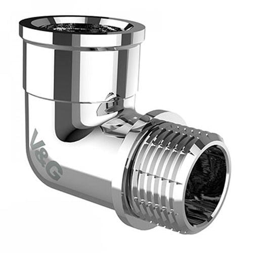 Сгон прямой американка V&G VALOGIN 1/2" хромированный (VG-205401)