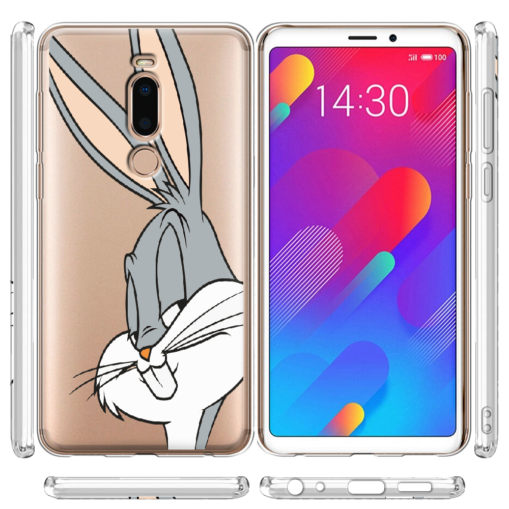 Чехол Boxface Meizu M8 Lucky Rabbit Прозрачный силикон (35852-bk81-35852) - фото 3