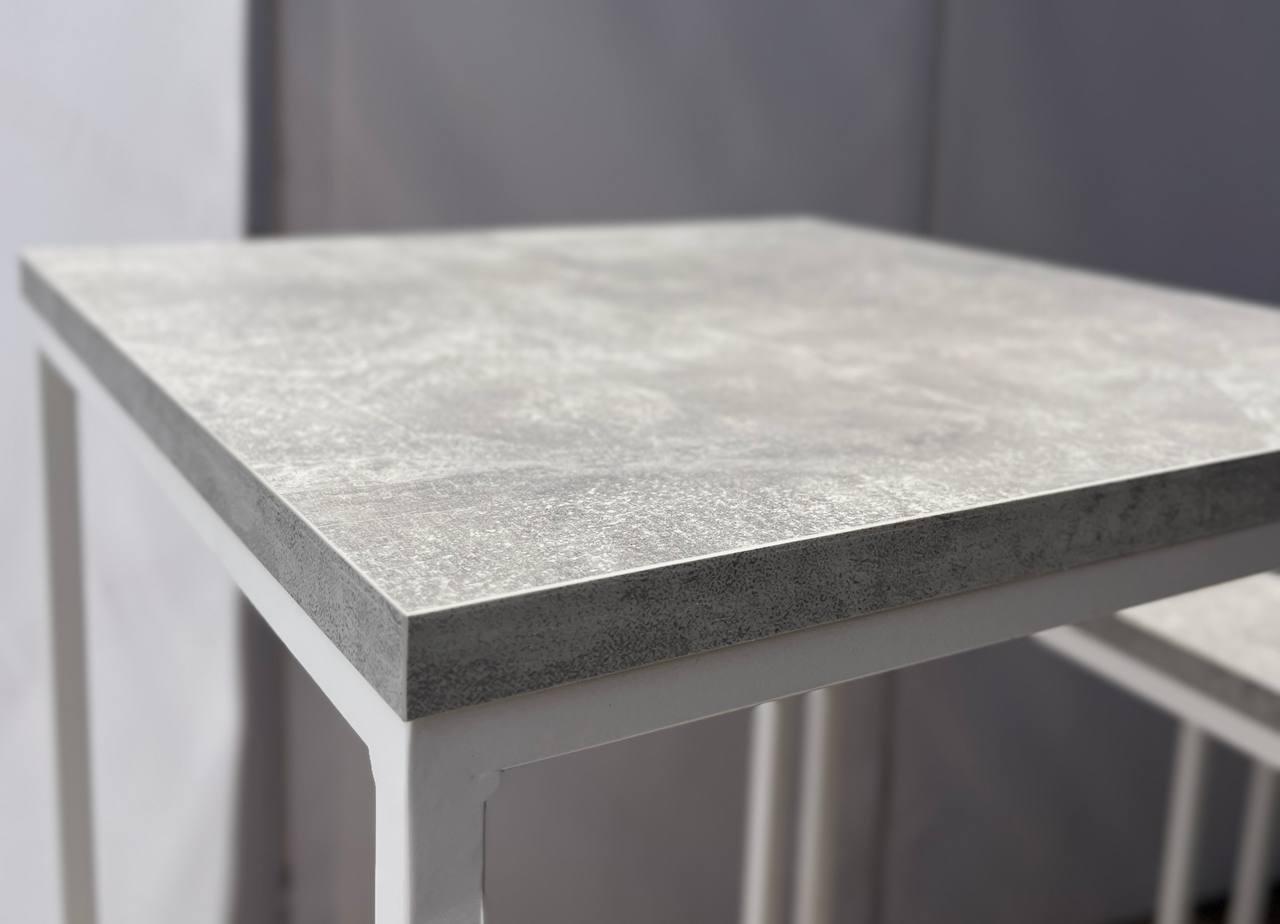 Підставка для вазонів Zalizo IRIS 750х400х400 мм Індастріал/Білий - фото 3