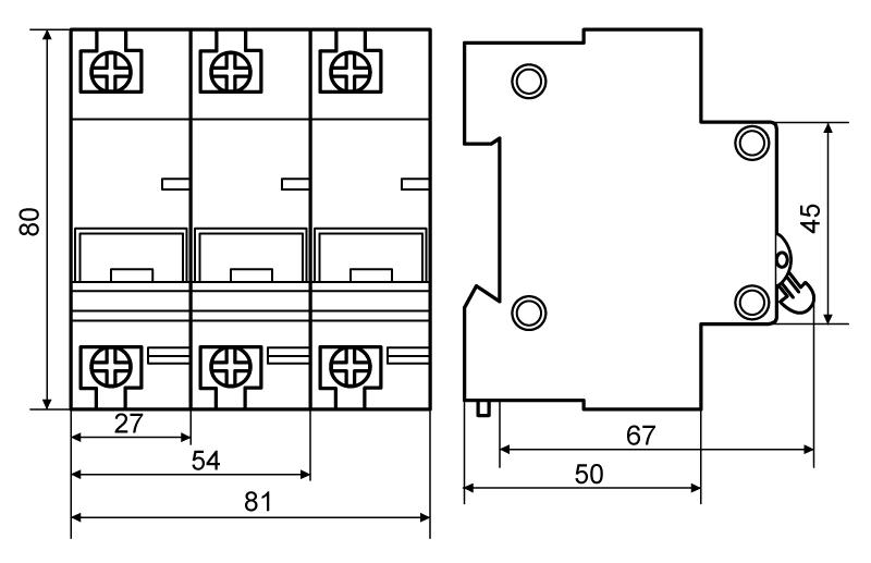 Автоматический выключатель АСКО УКРЕМ ВА-2003 3р 50А - фото 6