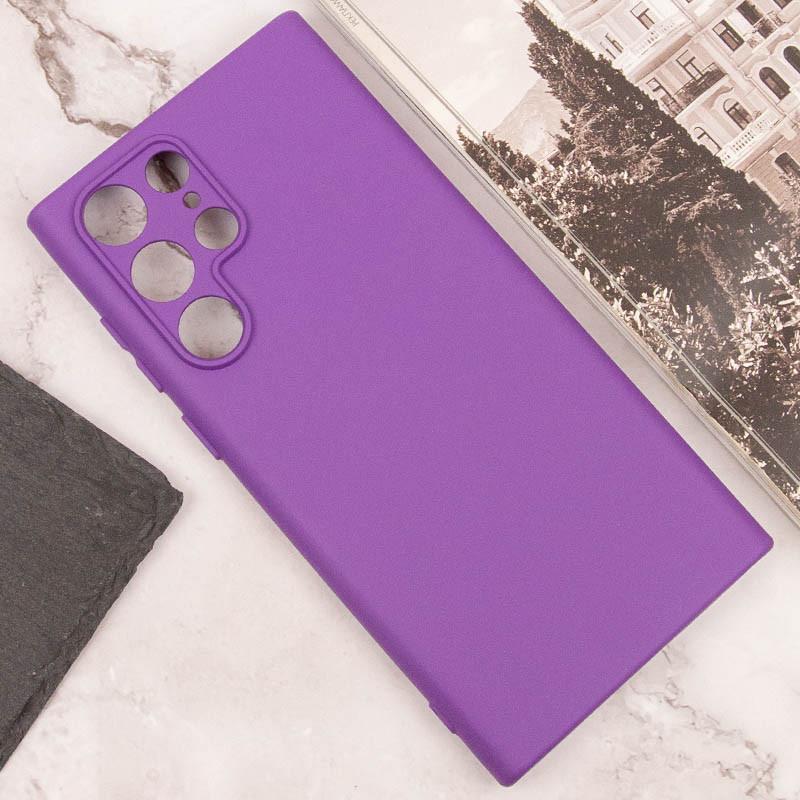 Противоударный Чехол Silicone Cover Lakshmi Full Camera (A) для Samsung Galaxy S22 Ultra Фиолетовый / Purple - фото 5