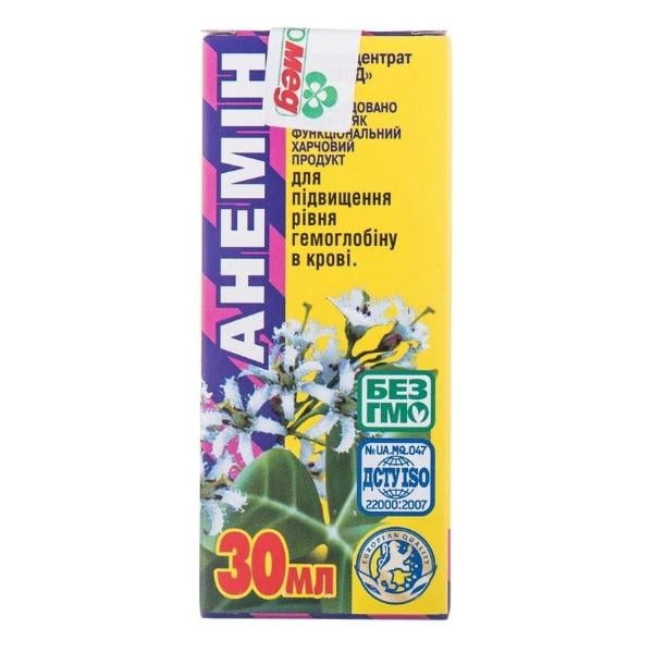 Комплекс для профилактики давления и кровообращения Экомед Анемин 30 мл 15 порций (000026956)