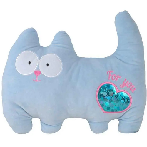 М'яка іграшка Копиця Котик Лапочка 46 см Блакитний (00295-999)