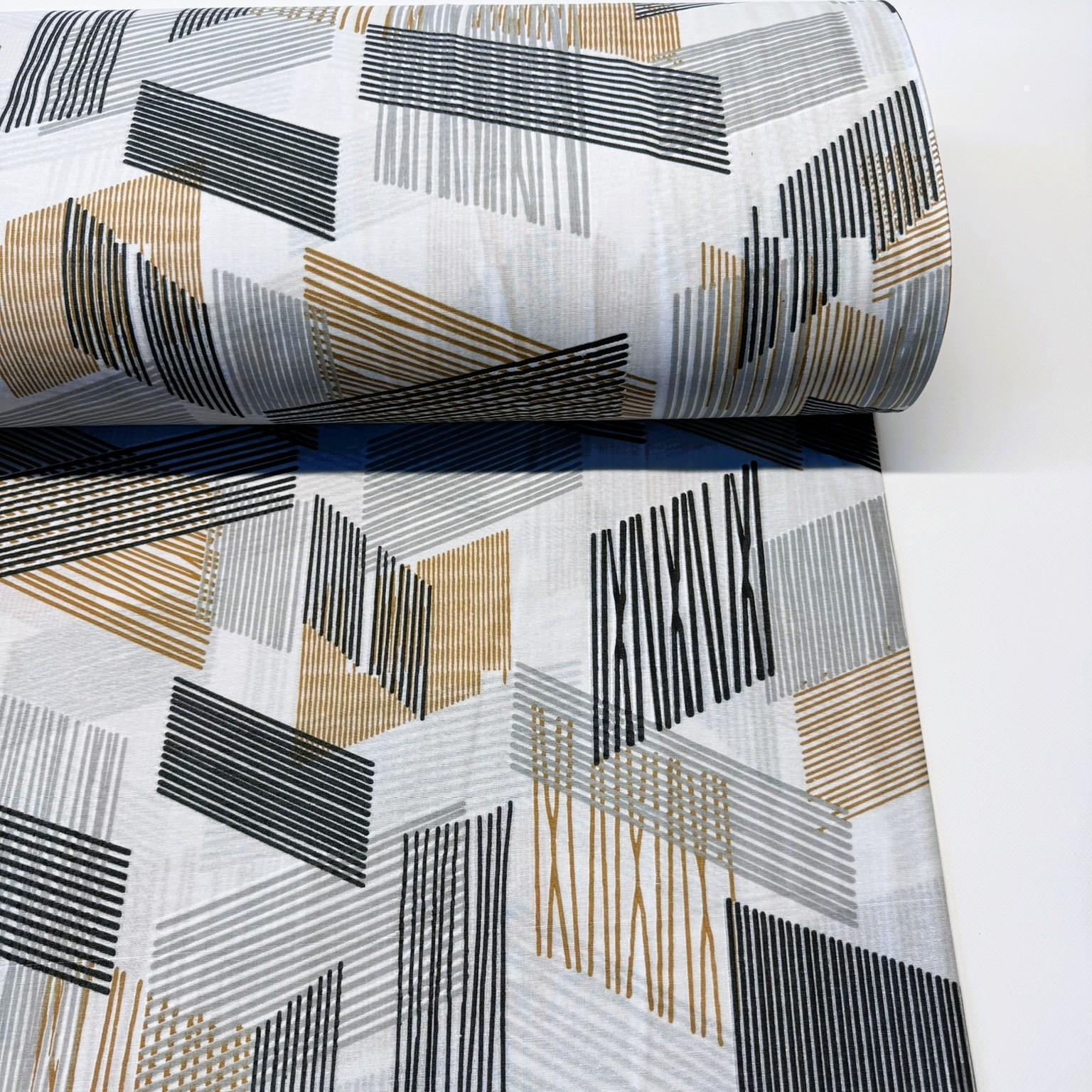 Ткань бязь абстрактная геометрия 70% хлопок 240 см (47817)