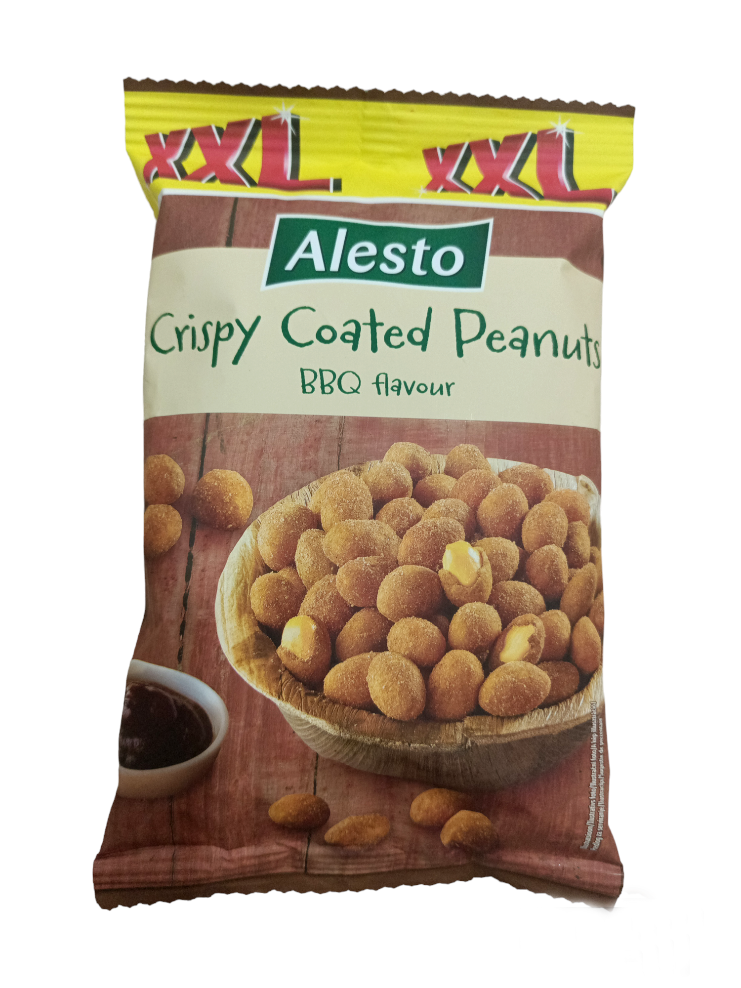 Арахіс смажений Alesto Crispy Coated Peanuts BBQ flavoured зі смаком барбекю XXL 250 г (58959)