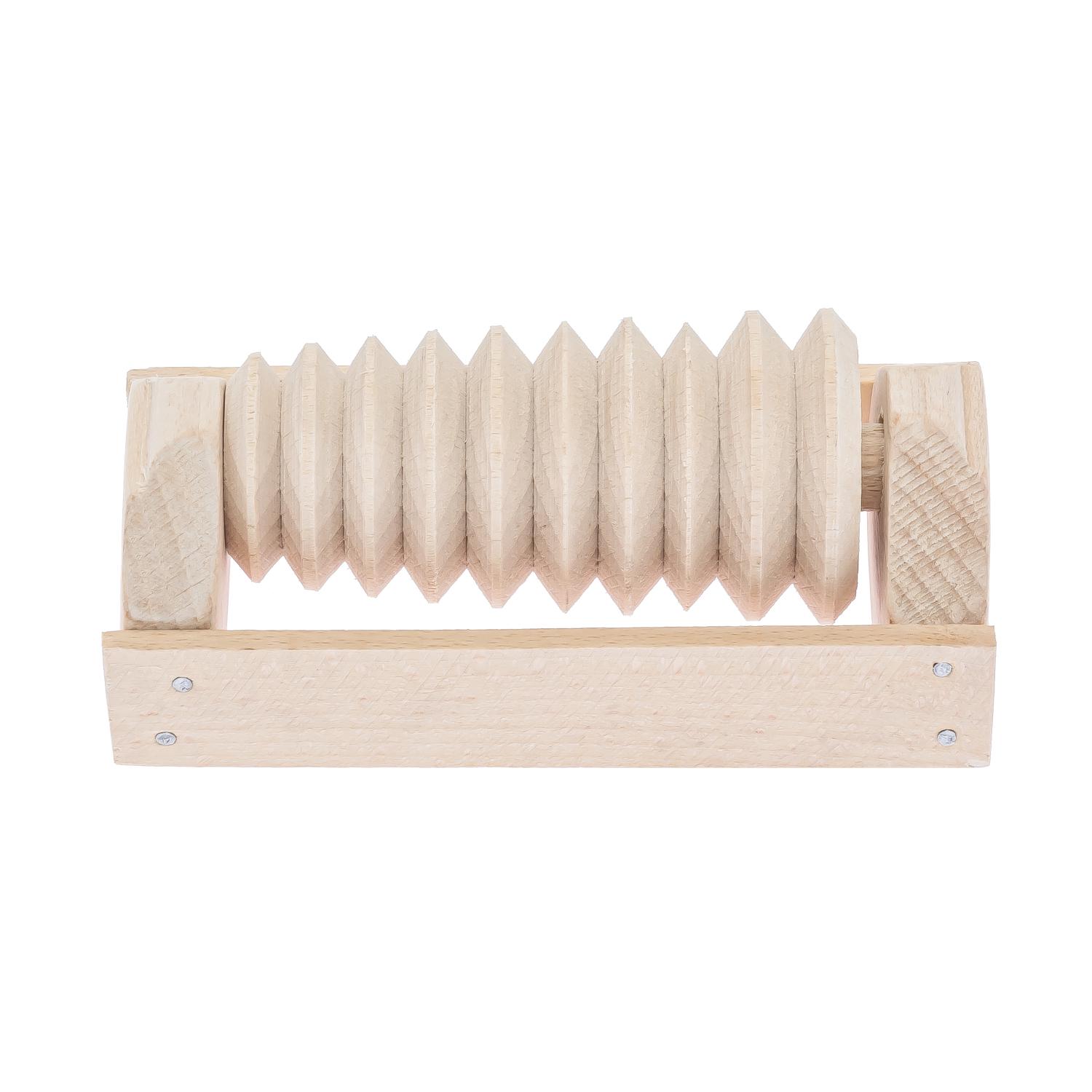 Массажер для стоп деревянный для профилактики плоскостопия и рефлекторного массажа на 1 ролик на одну ногу (87036) - фото 2 Массажер для стоп деревянный для профилактики плоскостопия и рефлекторного массажа на 1 ролик на одну ногу (87036) - фото 2