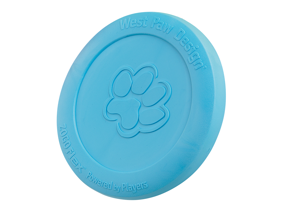 Игрушка для собак WestPaw Zisc Flying Disc фрисби 22 см Голубой (ZG031AQA) - фото 1