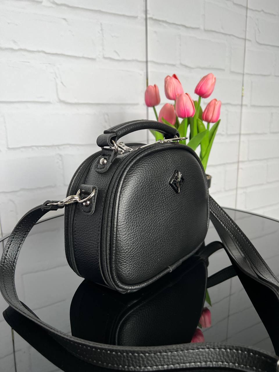 Сумка жіноча кросс-боді з екошкіри 22х17х9 см Чорний (2682007781) - фото 3 Сумка жіноча кросс-боді з екошкіри 22х17х9 см Чорний (2682007781) - фото 3