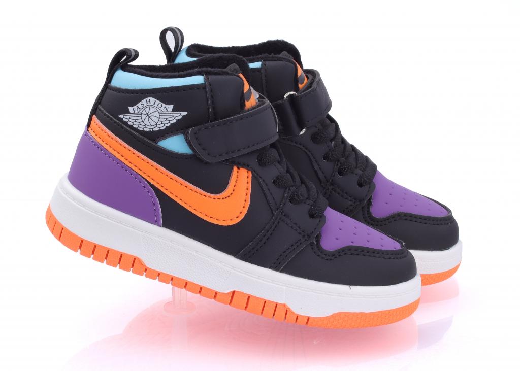 Осенние ботинки для девочек 037-1 р. 29 Черно-оранжевый