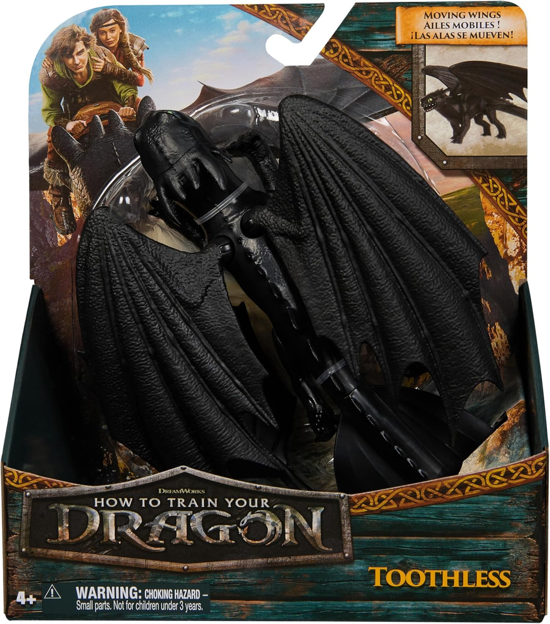 Игровая фигурка Dreamworks Dragons How to Train Your Dragon Toothless 23 см (2635647346) - фото 4 Игровая фигурка Dreamworks Dragons How to Train Your Dragon Toothless 23 см (2635647346) - фото 4
