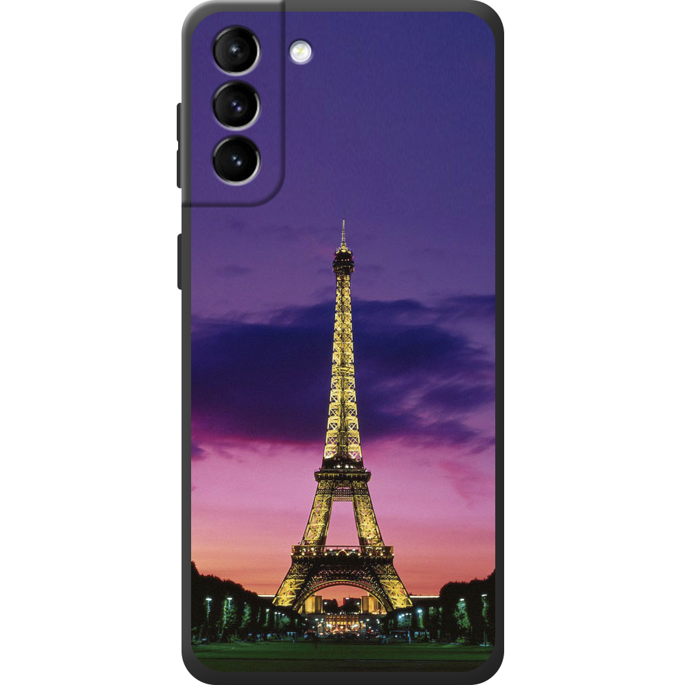 Чехол BoxFace Samsung Galaxy S21 FE (G990) Полночь в Париже Черный силикон (43973-up964-44173)