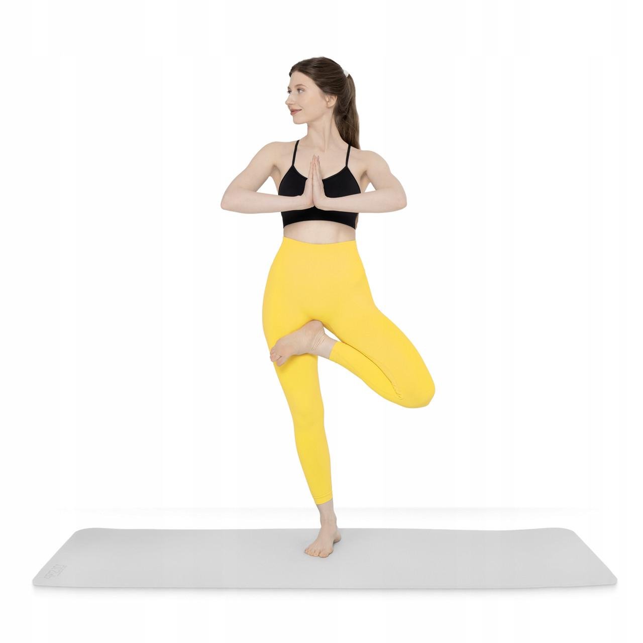 Коврик спортивный 4fizjo TPE для йоги и фитнеса 180x60x0,6 см Grey/Black (P-5907739317100) - фото 7