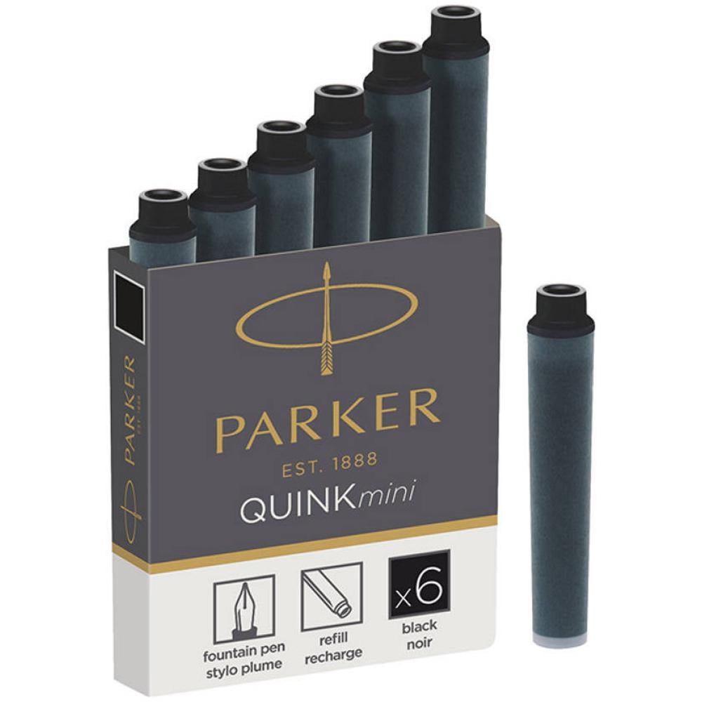 Картриджі Parker Quink Mini 6 пр. Чорний (11 510BK)