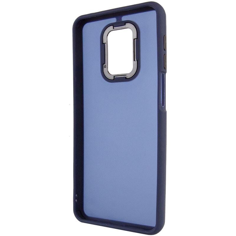 Противоударный Чехол TPU+PC Lyon Frosted для Xiaomi Redmi Note 9s / Note 9 Pro / Note 9 Pro Max Navy Blue - фото 3