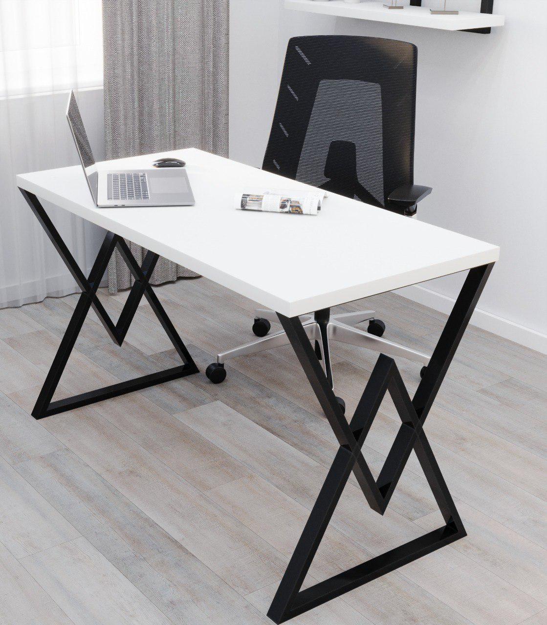 Стол письменный Loft Серия 14 1400х700х32 мм Белый (20630965) - фото 1