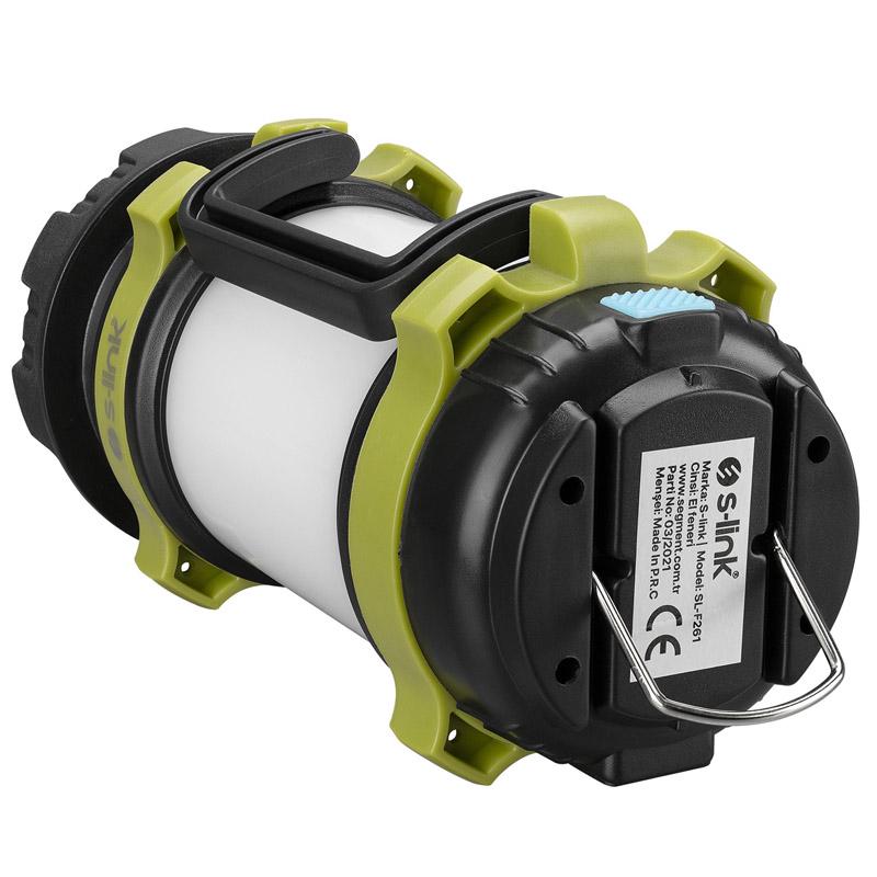 Фонарь кемпинговый аккумуляторный S-link SL-F261 5WLed+40 SMD+20 Red LED 3000mAh USB Powerbank (55416) - фото 2