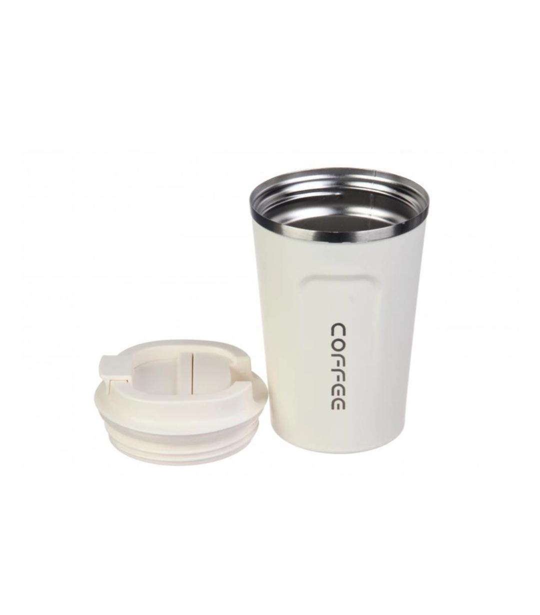 Термокухоль Happy Life Coffee 380 мл Білий (18183230) - фото 2 Термокухоль Happy Life Coffee 380 мл Білий (18183230) - фото 2