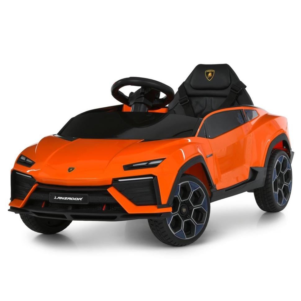 Детский электромобиль Машина Bambi Lamborghini 4WD до 30 кг Оранжевый (DE-169-E-801)