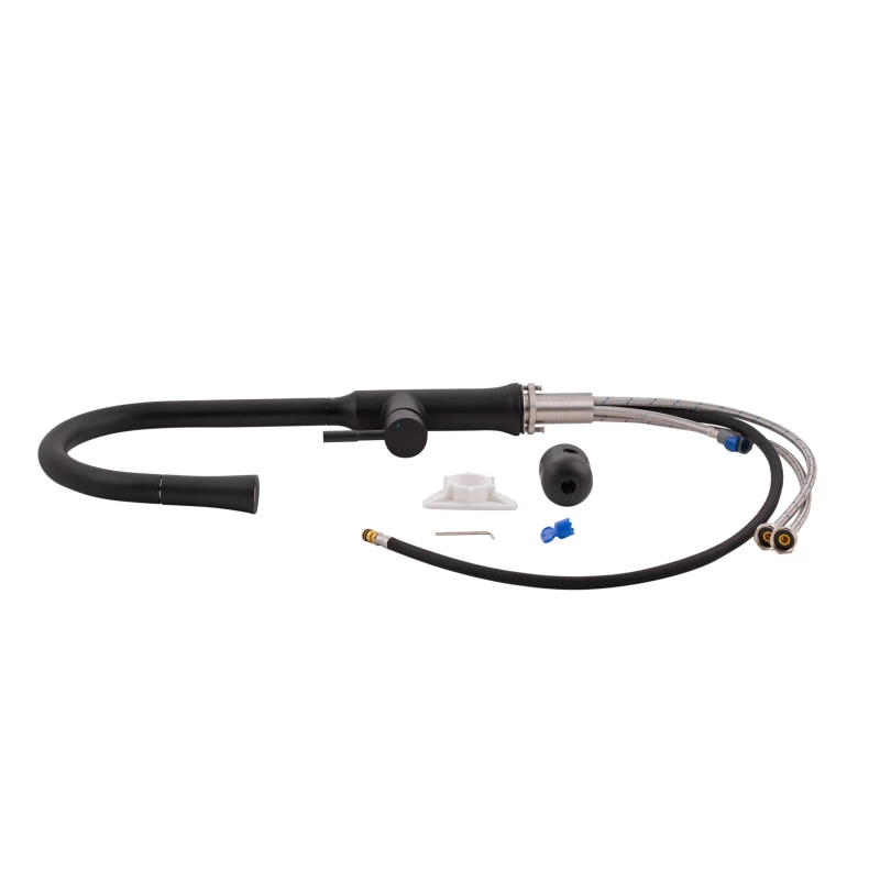 Смеситель для кухни Q-tap Baruska QTBAR9137103UB с выдвижным изливом Black Matt (FRRS00042271) - фото 8