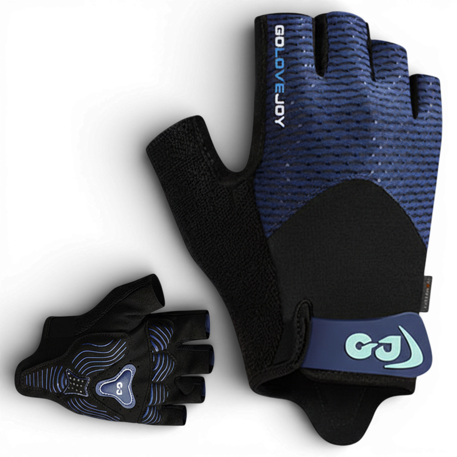 Велорукавички без пальців Univerza для спорту/турніка/велосипеда Синій