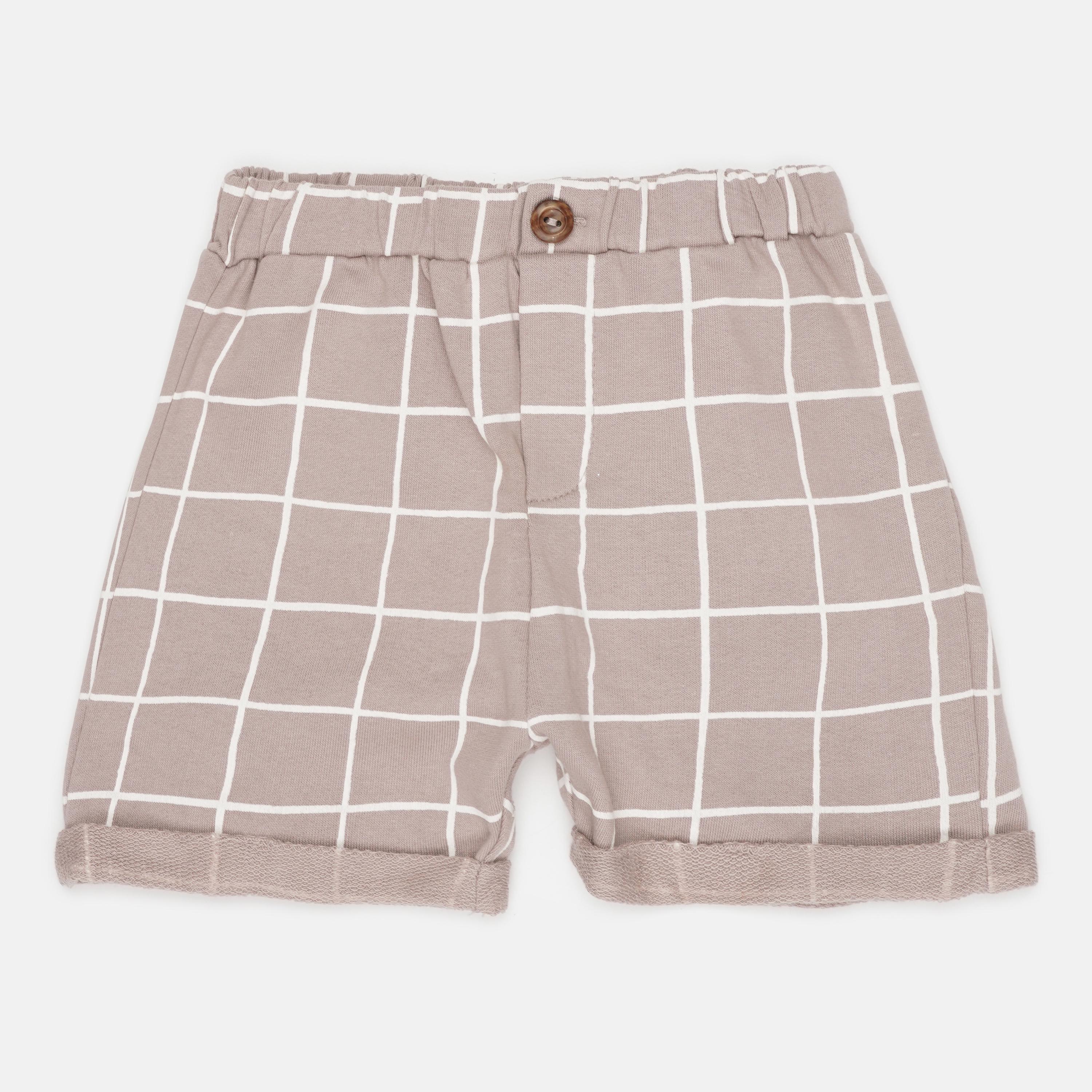 Шорти H&M Клітинка 92 см Бежевий (A1101166645)