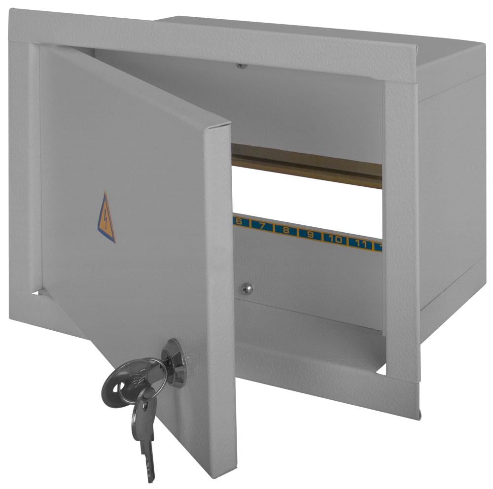 Корпус e.mbox.stand.w.12.z металевий під 12 модулів з замком (s0100021)