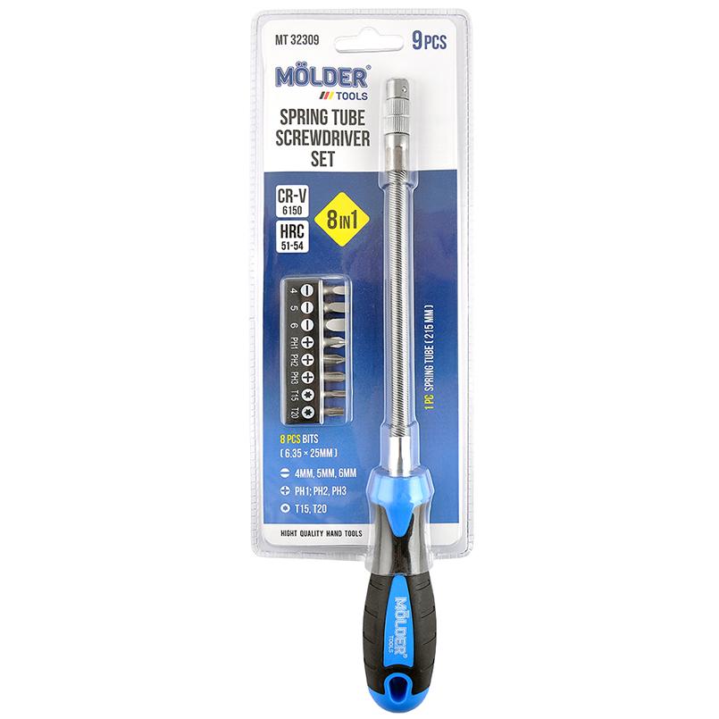 Отвертка Molder с гибким удлинителем и комплектом насадок - фото 3 Отвертка Molder с гибким удлинителем и комплектом насадок - фото 3