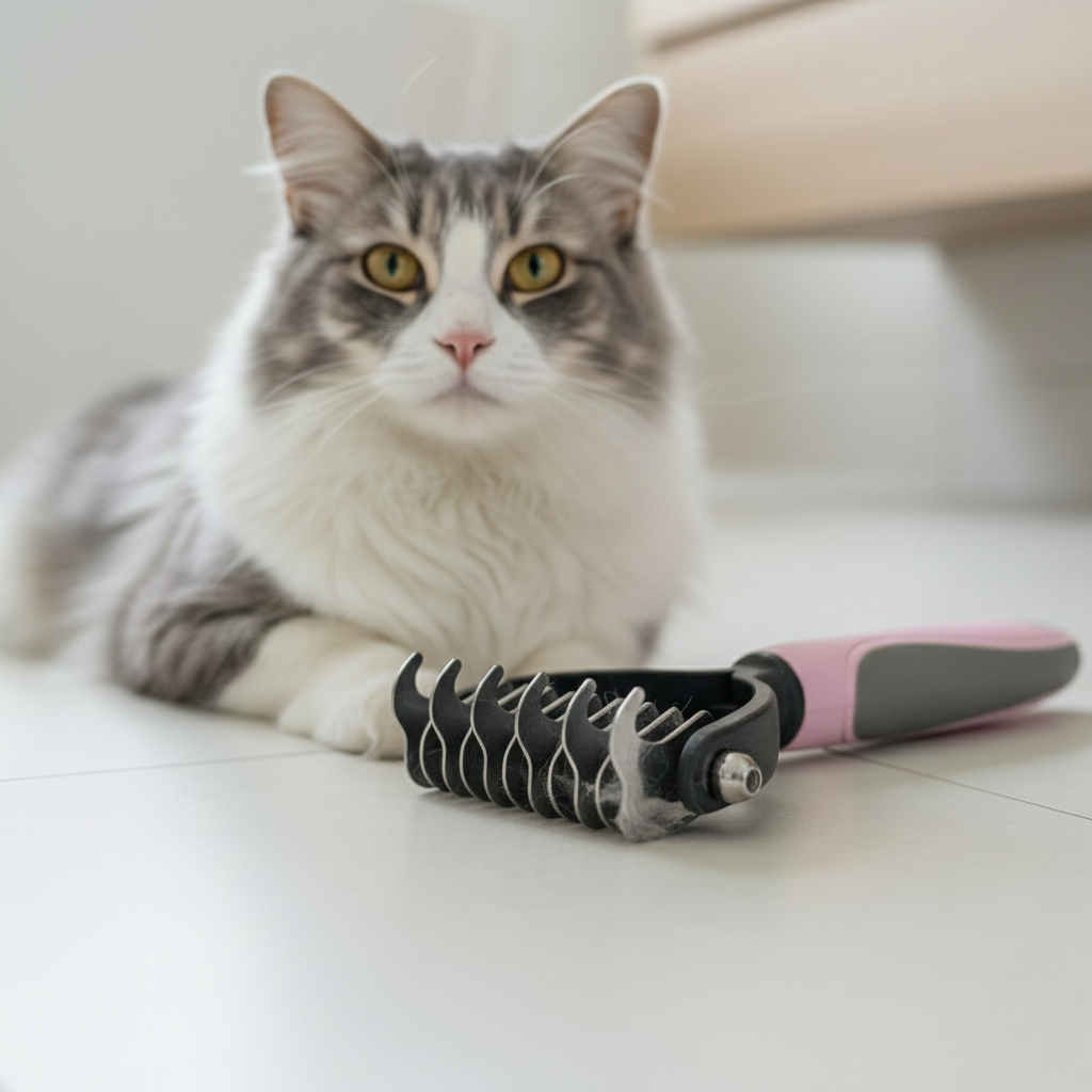 Щетка двусторонняя для удаления клубков шести домашних животных