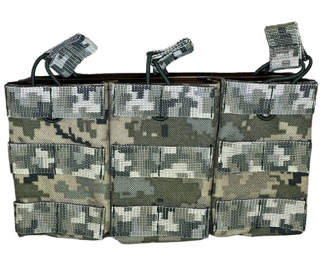 Подсумок ТТХ под 3 магазина АК универсальный Cordura 1050D Пиксель (00003431)