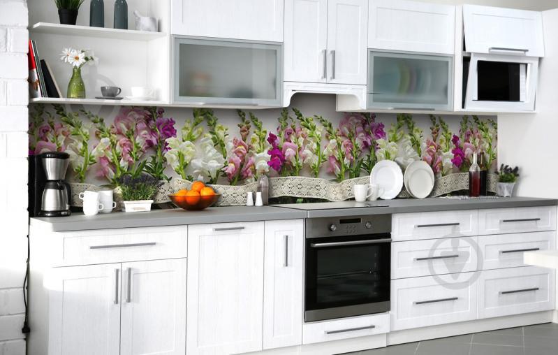 Скинали на кухню Zatarga «Ажурная лента» 600х2500 мм виниловая 3Д наклейка кухонный фартук самоклеящаяся Скинали на кухню Zatarga «Ажурная лента» 600х2500 мм виниловая 3Д наклейка кухонный фартук самоклеящаяся