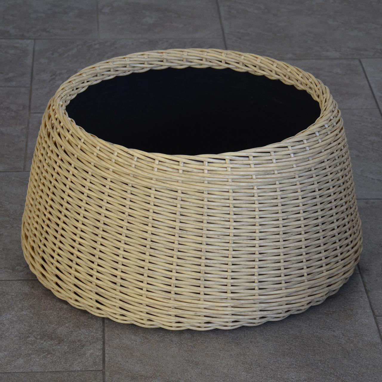 Подставка-юбка под елку плетеная из искусственного ротанга/ручной работы L Светлое дерево (23296061) - фото 2