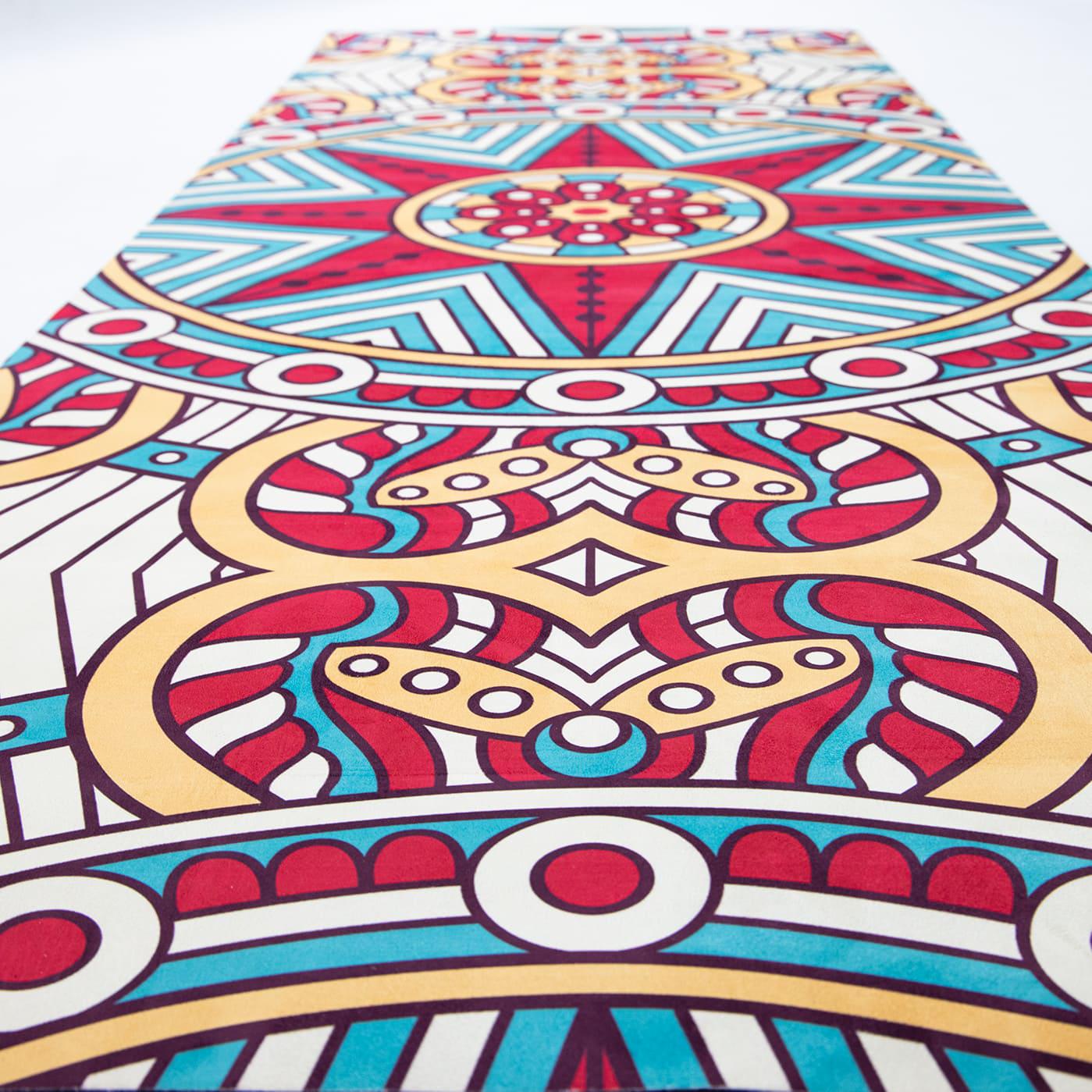 Килимок для йоги та фітнесу OSPORT каучук/замша 4 мм 183x68 см Червоно-білий (OF-0286-025) - фото 4 Килимок для йоги та фітнесу OSPORT каучук/замша 4 мм 183x68 см Червоно-білий (OF-0286-025) - фото 4