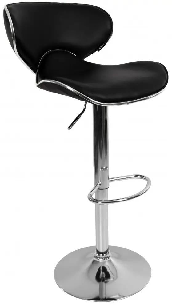 Барный стул со спинкой Bonro B-068 Черный (42300088mili)