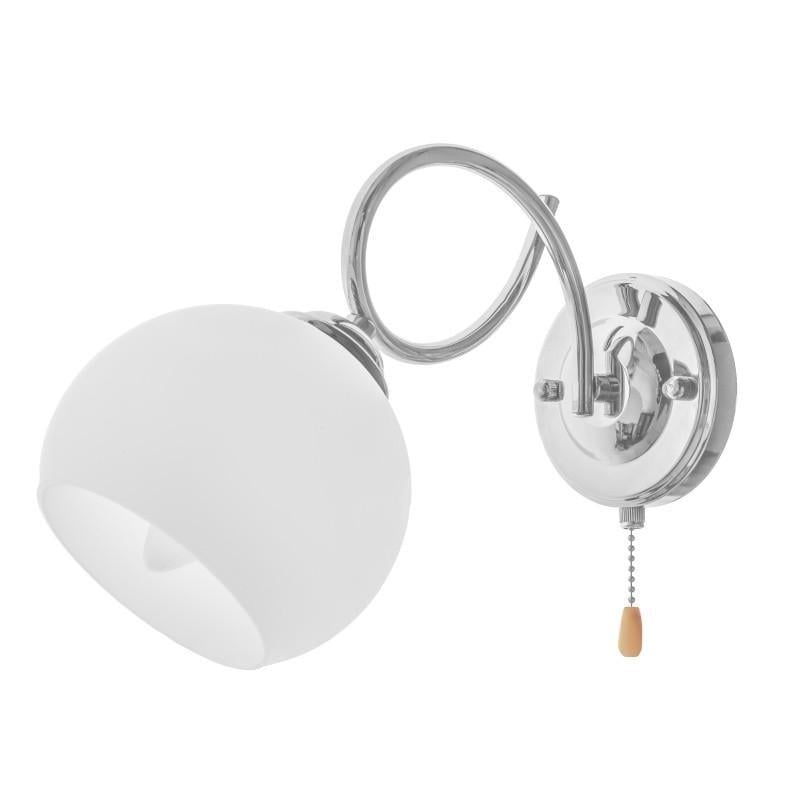 Бра настенный накладной шар Brille LK-569W/1 E27 CH 26-908
