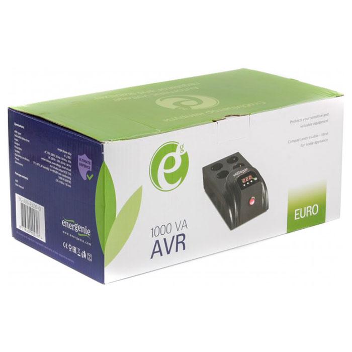 Стабілізатор напруги ENERGENIE EG-AVR-E1000-01 1000VA Relay Black (24869073) - фото 2