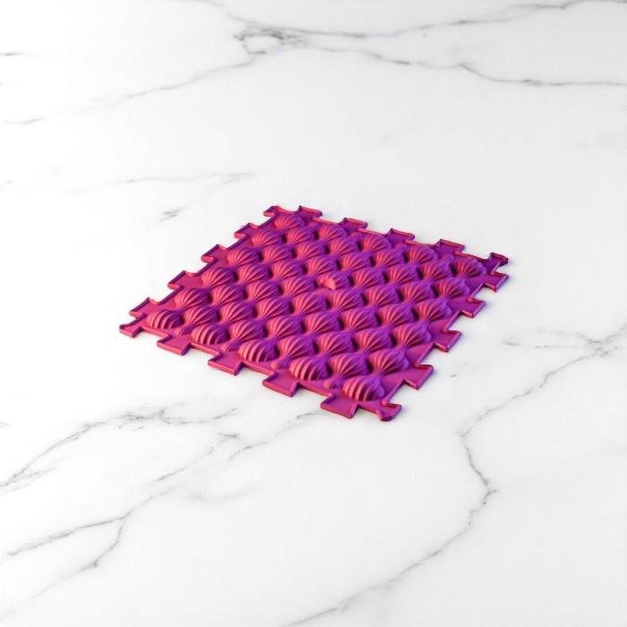 Килимок масажний пазл мушлі 1 ел. Рожевий - фото 3