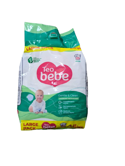 Пральний порошок дитячий Teo bebe Cotton Soft Green 3450 г (3800024048470)