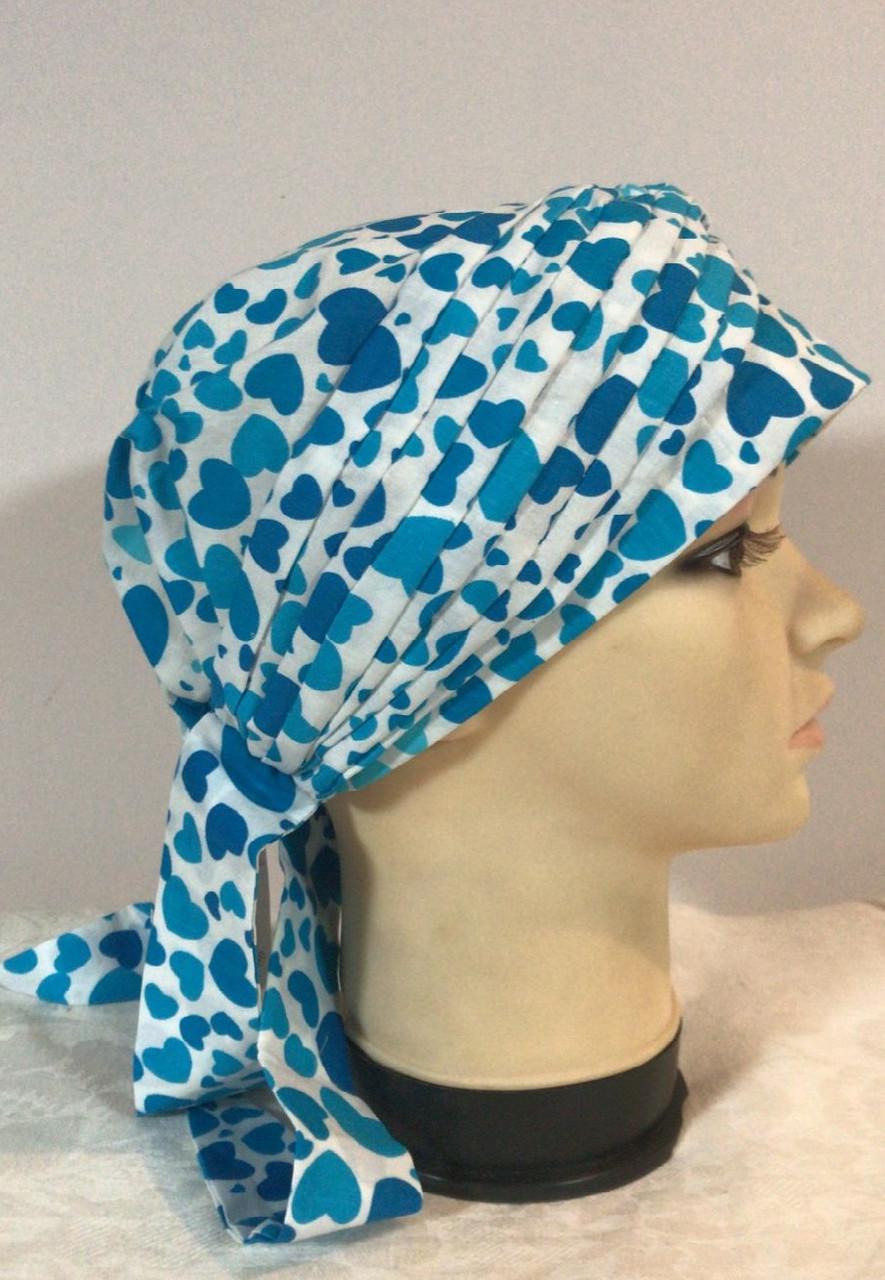 Бандана женская в рисунок Бирюзовый (Ирма37-1ш)