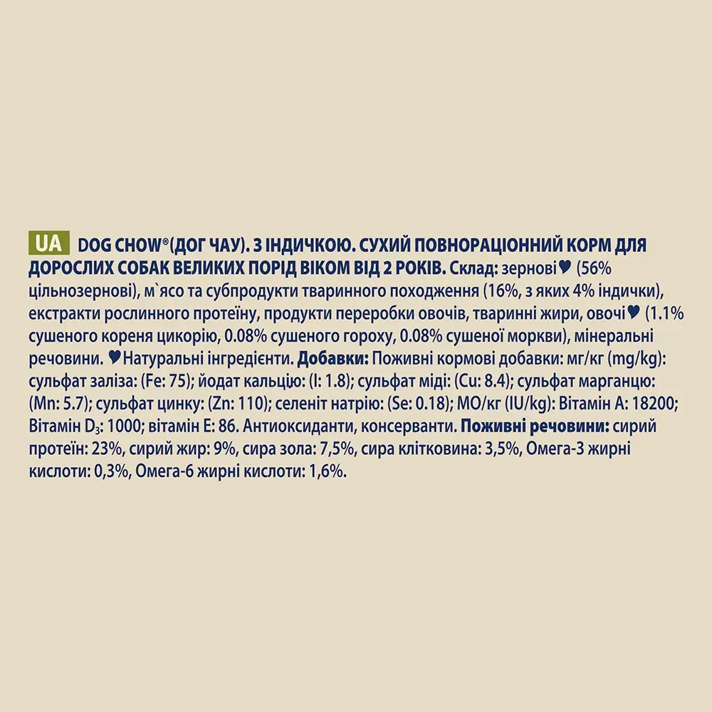 Сухой корм DOG CHOW Large Breed 2/для собак больших пород с индейкой 14 кг - фото 9